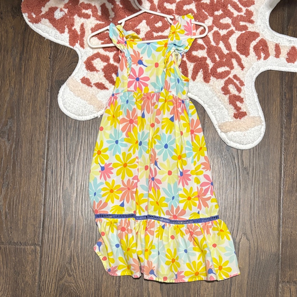 Cat & Jack Yellow and Pink Floral Kids Dress